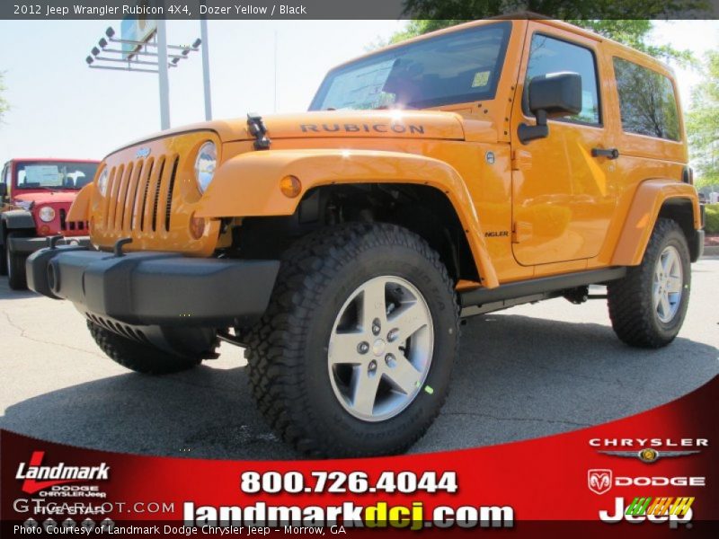 Dozer Yellow / Black 2012 Jeep Wrangler Rubicon 4X4