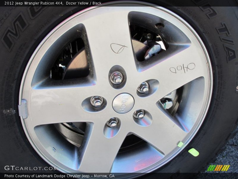 Dozer Yellow / Black 2012 Jeep Wrangler Rubicon 4X4