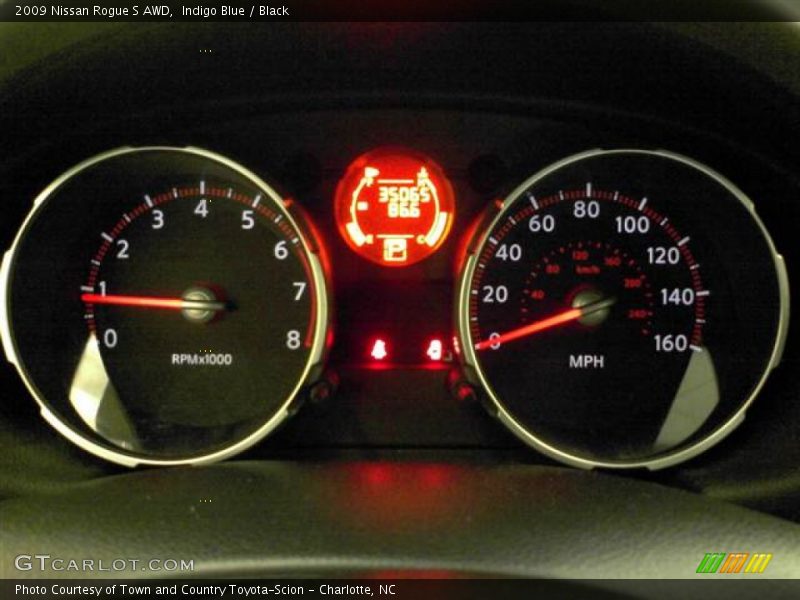 Indigo Blue / Black 2009 Nissan Rogue S AWD