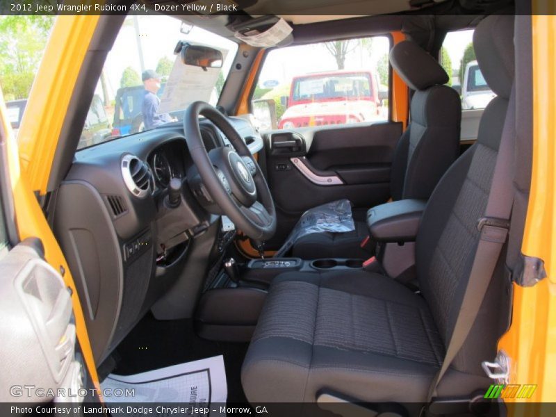 Dozer Yellow / Black 2012 Jeep Wrangler Rubicon 4X4