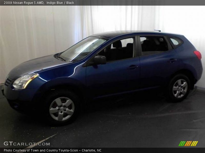 Indigo Blue / Black 2009 Nissan Rogue S AWD