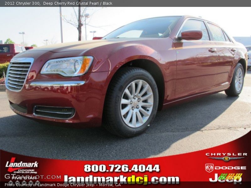 Deep Cherry Red Crystal Pearl / Black 2012 Chrysler 300