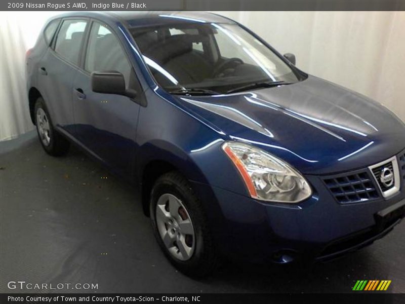 Indigo Blue / Black 2009 Nissan Rogue S AWD