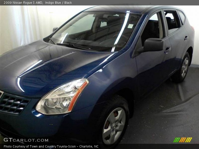 Indigo Blue / Black 2009 Nissan Rogue S AWD