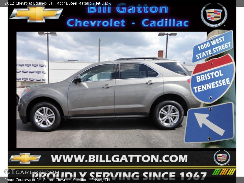 Mocha Steel Metallic / Jet Black 2012 Chevrolet Equinox LT