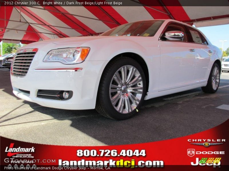 Bright White / Dark Frost Beige/Light Frost Beige 2012 Chrysler 300 C