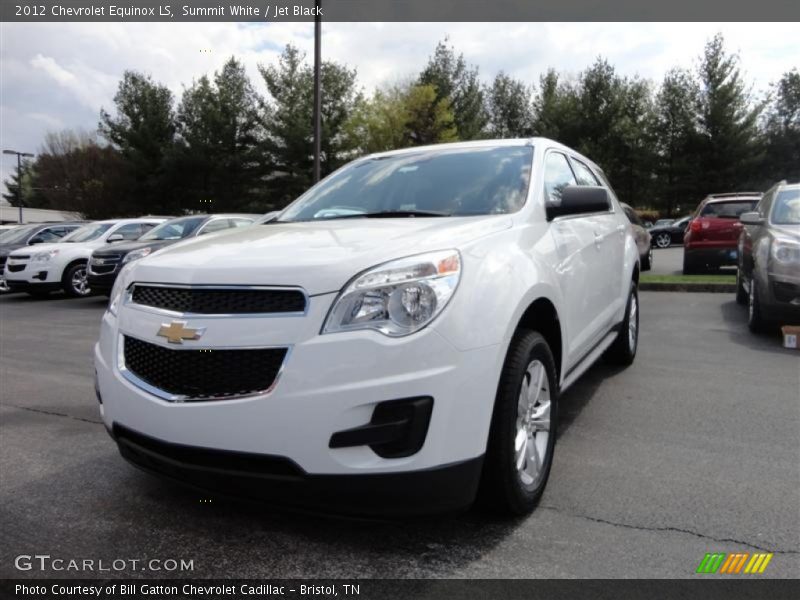 Summit White / Jet Black 2012 Chevrolet Equinox LS