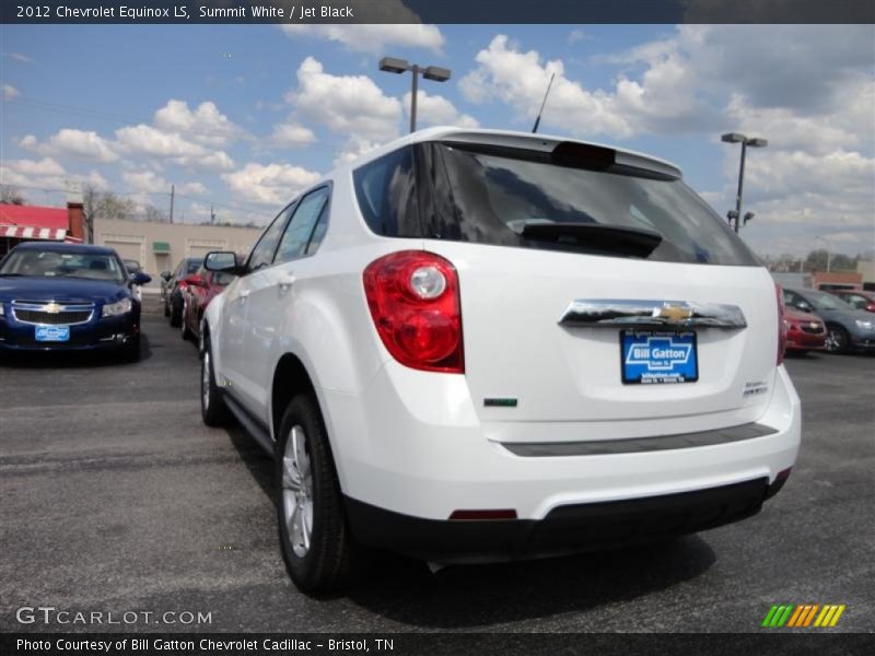 Summit White / Jet Black 2012 Chevrolet Equinox LS