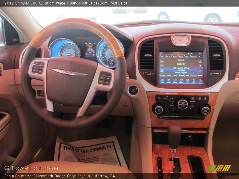 Bright White / Dark Frost Beige/Light Frost Beige 2012 Chrysler 300 C