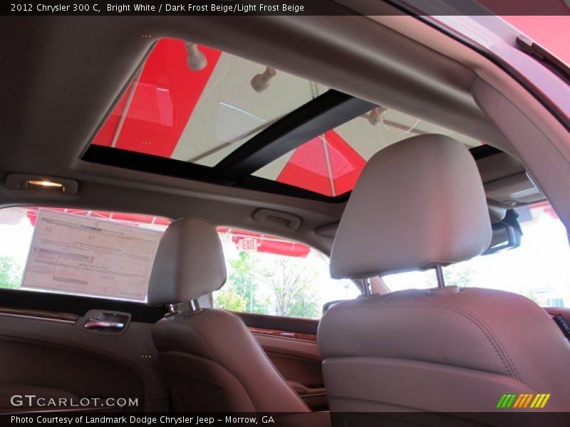 Bright White / Dark Frost Beige/Light Frost Beige 2012 Chrysler 300 C