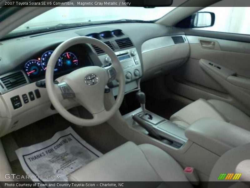 Magnetic Gray Metallic / Ivory 2007 Toyota Solara SE V6 Convertible