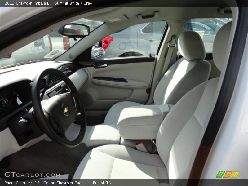 Summit White / Gray 2012 Chevrolet Impala LT