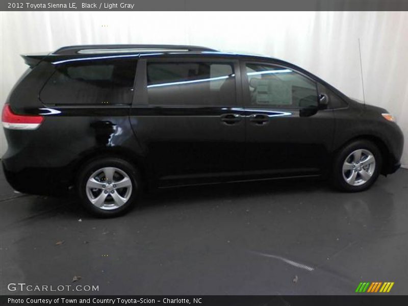 Black / Light Gray 2012 Toyota Sienna LE