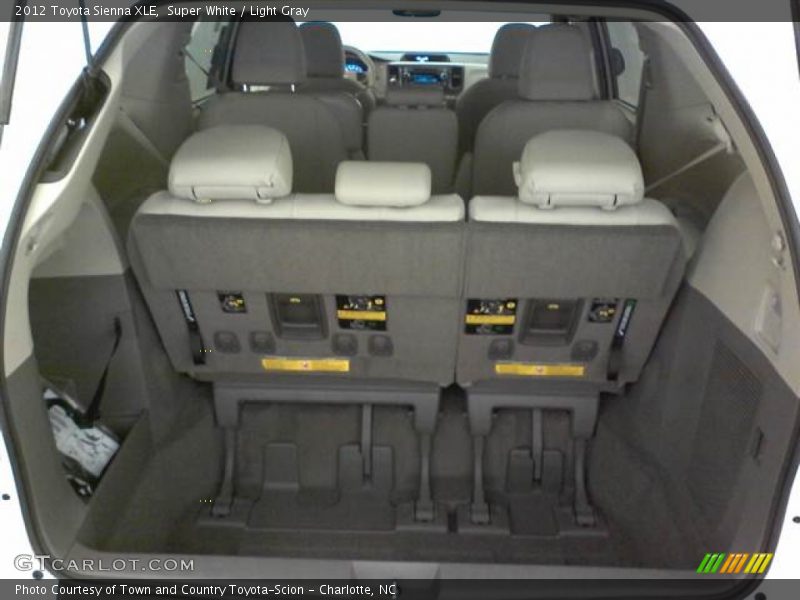 Super White / Light Gray 2012 Toyota Sienna XLE