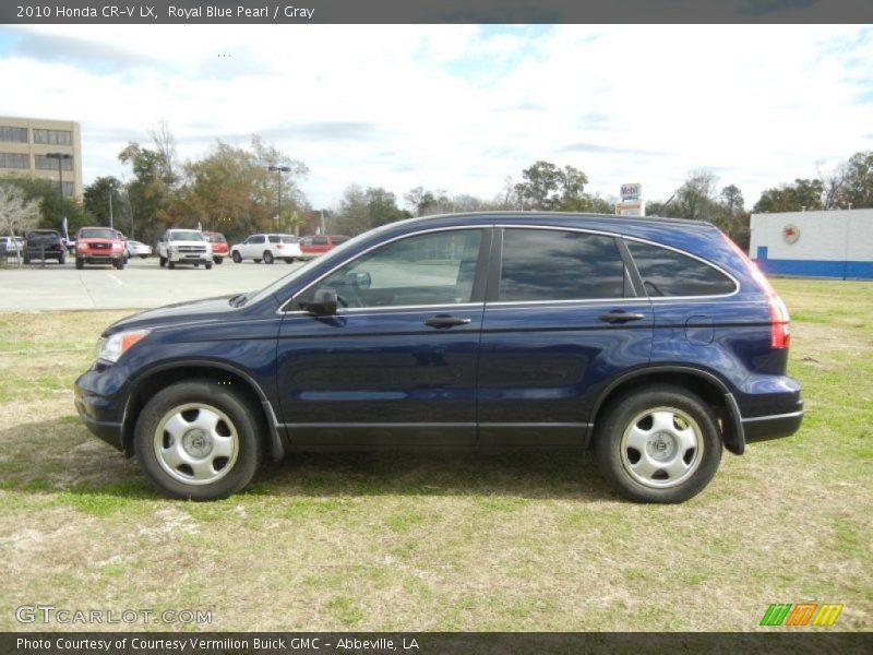 Royal Blue Pearl / Gray 2010 Honda CR-V LX