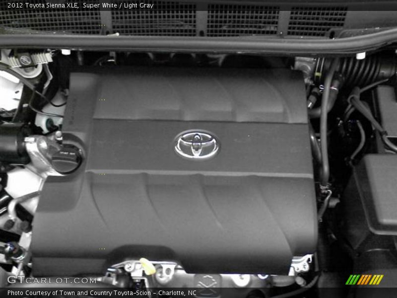 Super White / Light Gray 2012 Toyota Sienna XLE