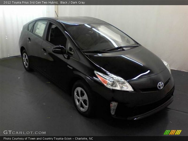 Black / Dark Gray 2012 Toyota Prius 3rd Gen Two Hybrid