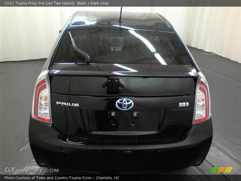 Black / Dark Gray 2012 Toyota Prius 3rd Gen Two Hybrid
