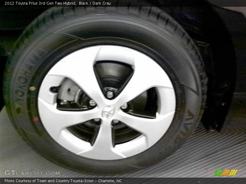 Black / Dark Gray 2012 Toyota Prius 3rd Gen Two Hybrid