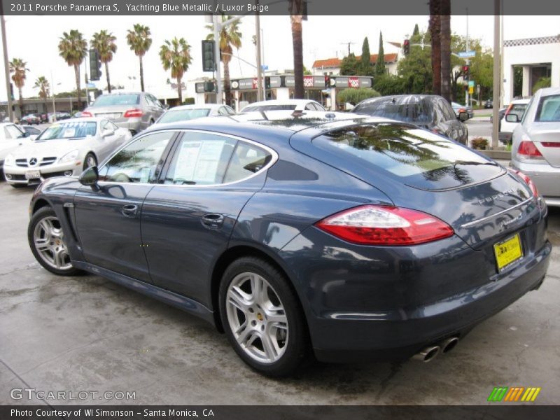 Yachting Blue Metallic / Luxor Beige 2011 Porsche Panamera S