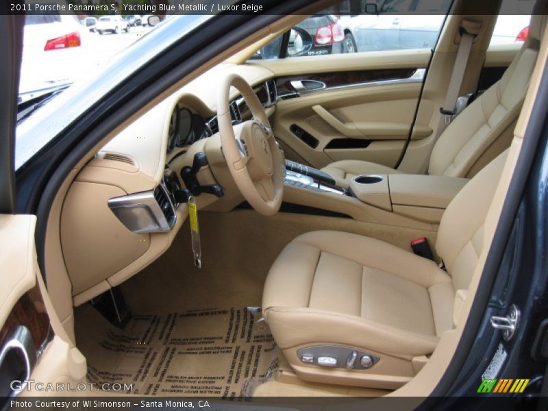 Yachting Blue Metallic / Luxor Beige 2011 Porsche Panamera S