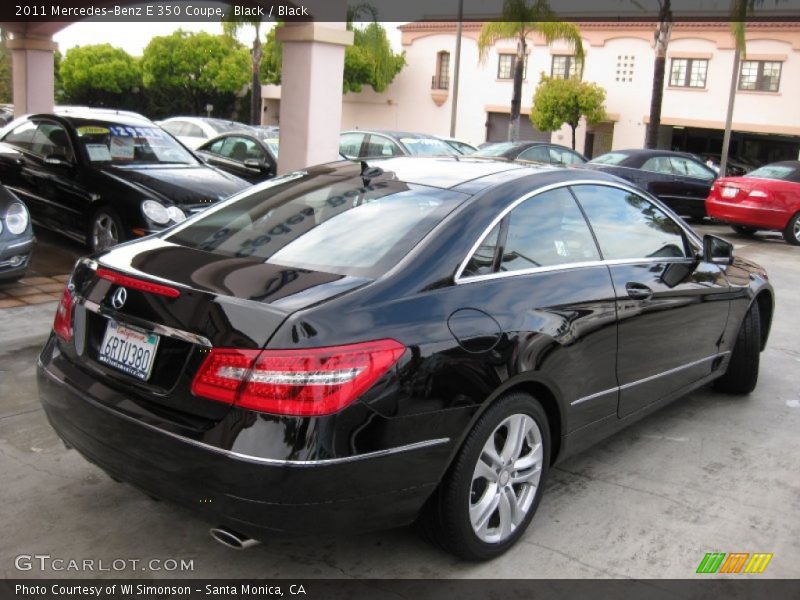 Black / Black 2011 Mercedes-Benz E 350 Coupe