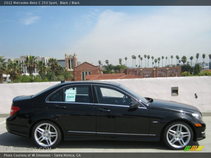 Black / Black 2012 Mercedes-Benz C 250 Sport