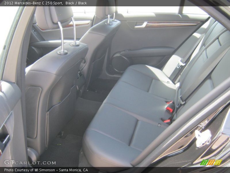 Black / Black 2012 Mercedes-Benz C 250 Sport