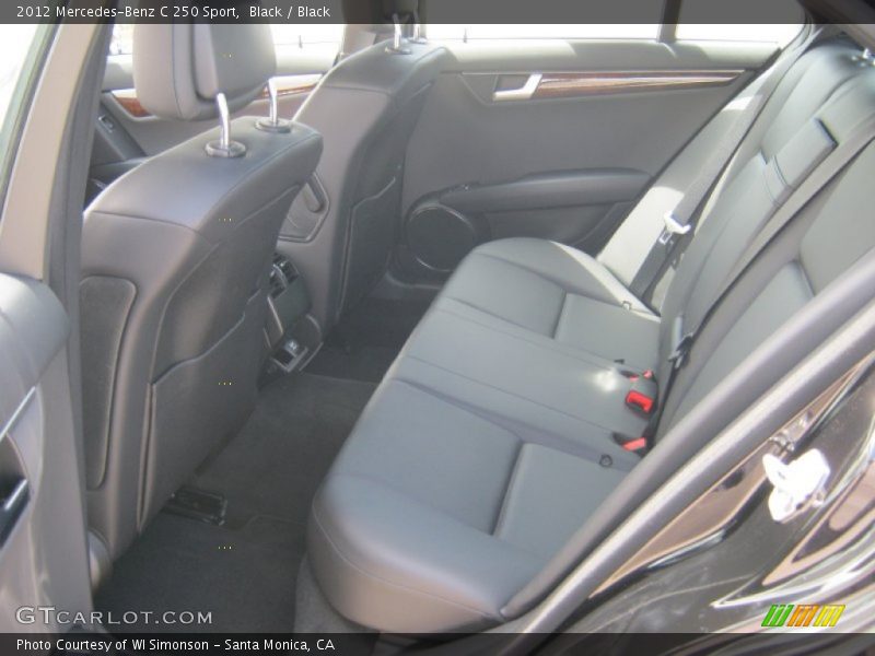 Black / Black 2012 Mercedes-Benz C 250 Sport