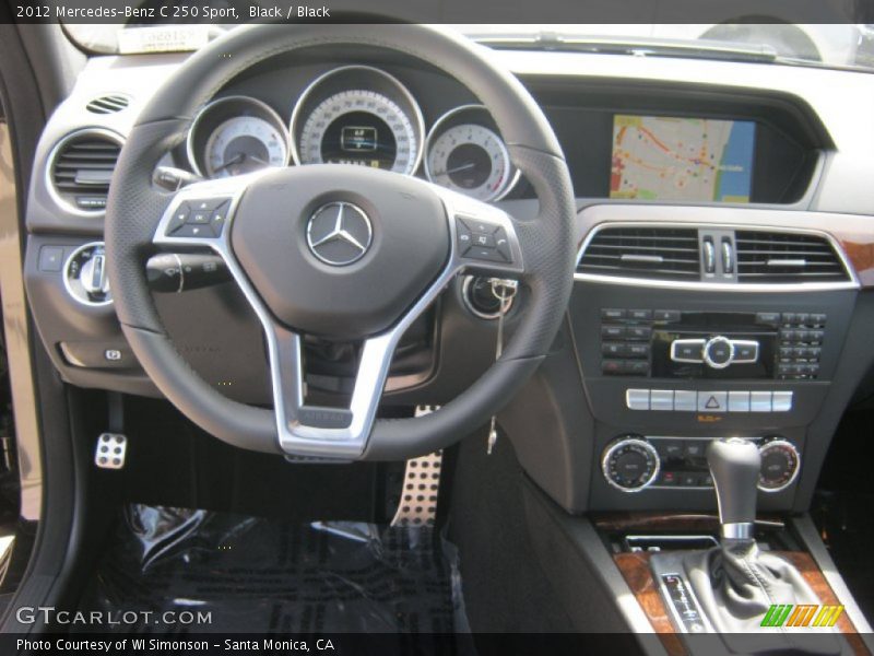 Black / Black 2012 Mercedes-Benz C 250 Sport