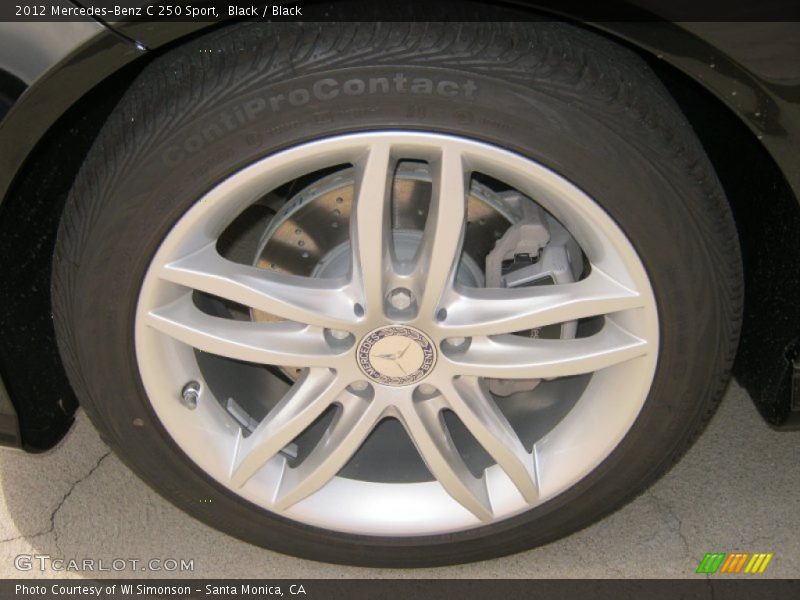 Black / Black 2012 Mercedes-Benz C 250 Sport