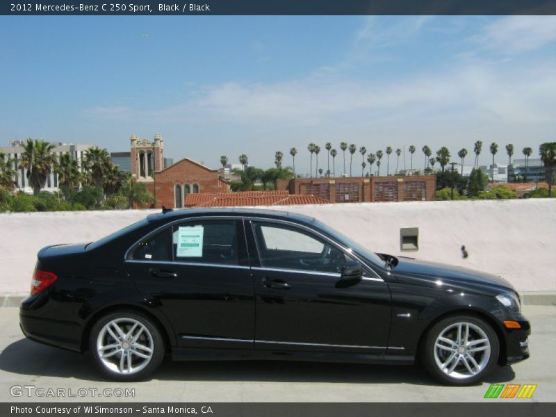 Black / Black 2012 Mercedes-Benz C 250 Sport