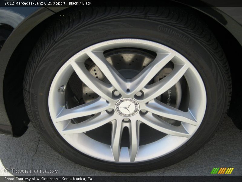 Black / Black 2012 Mercedes-Benz C 250 Sport