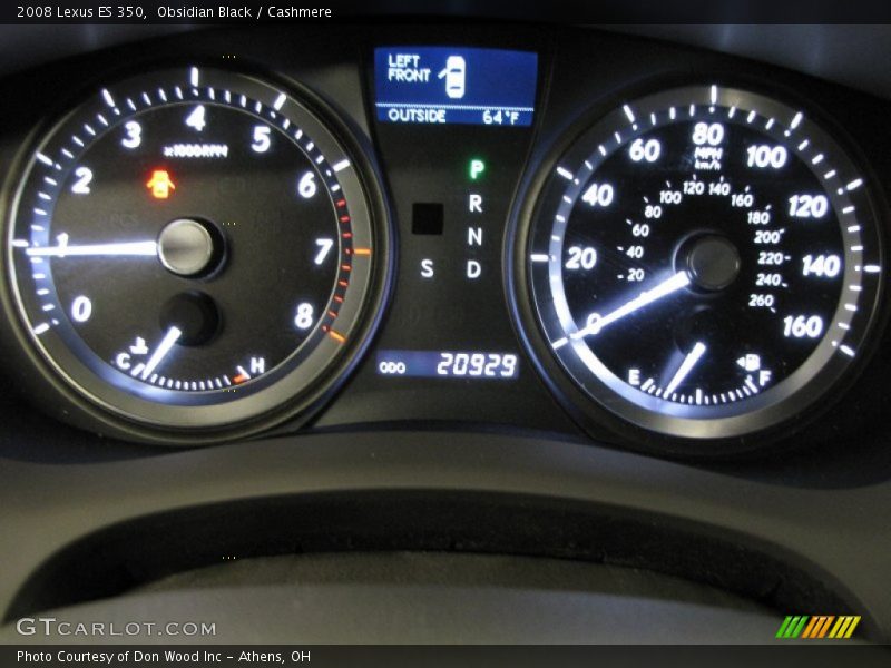 Obsidian Black / Cashmere 2008 Lexus ES 350
