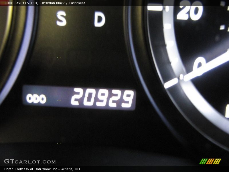 Obsidian Black / Cashmere 2008 Lexus ES 350