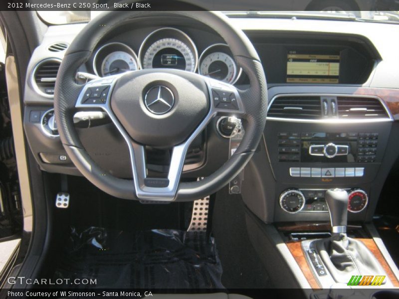 Black / Black 2012 Mercedes-Benz C 250 Sport