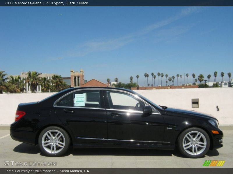 Black / Black 2012 Mercedes-Benz C 250 Sport