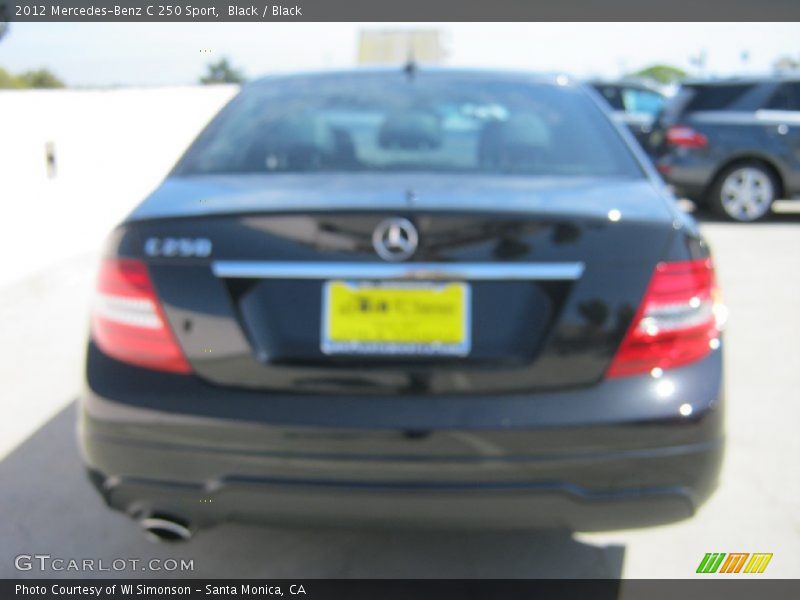 Black / Black 2012 Mercedes-Benz C 250 Sport