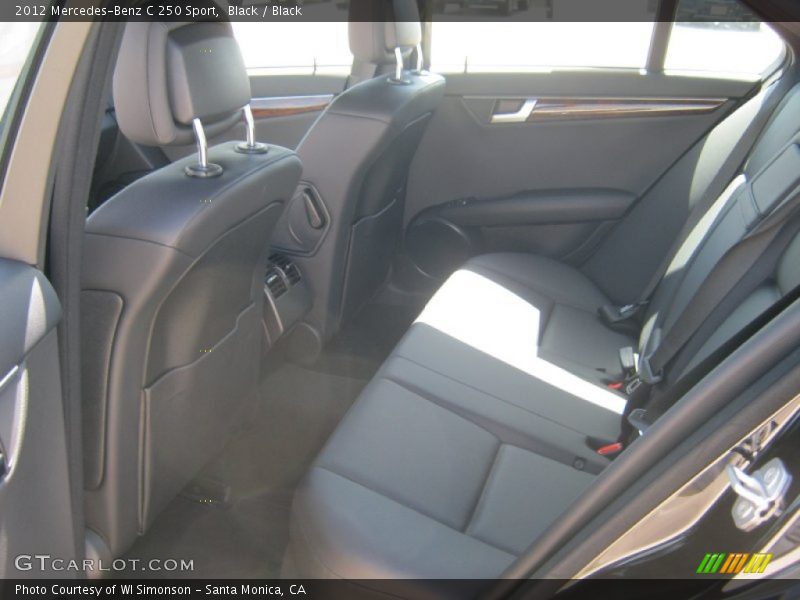 Black / Black 2012 Mercedes-Benz C 250 Sport