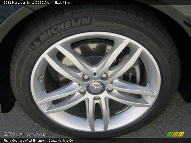 Black / Black 2012 Mercedes-Benz C 250 Sport