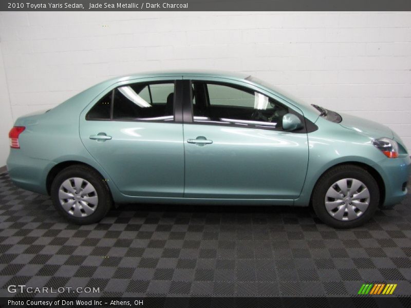 Jade Sea Metallic / Dark Charcoal 2010 Toyota Yaris Sedan
