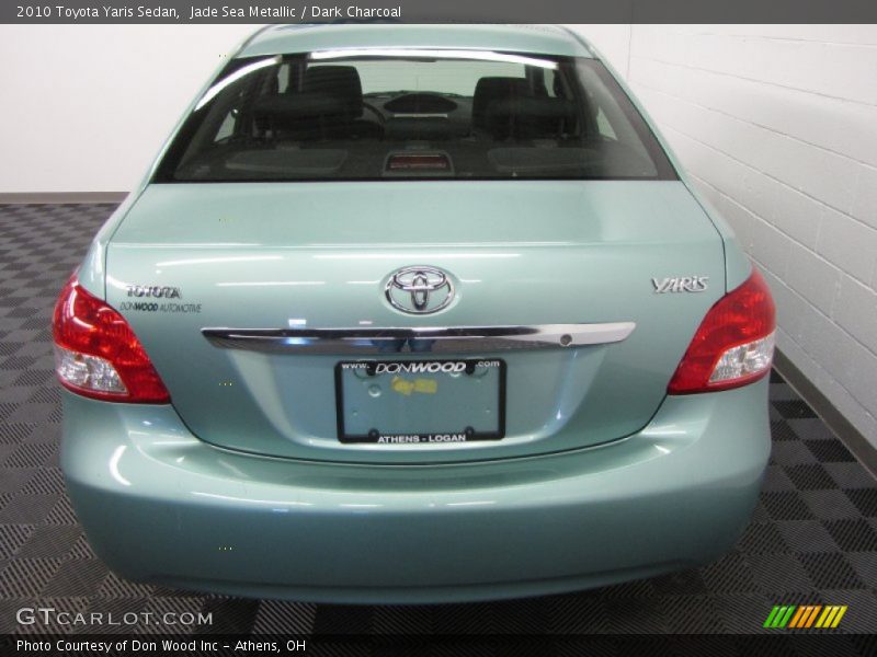 Jade Sea Metallic / Dark Charcoal 2010 Toyota Yaris Sedan