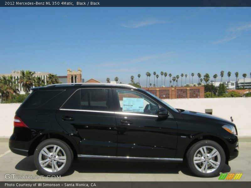 Black / Black 2012 Mercedes-Benz ML 350 4Matic