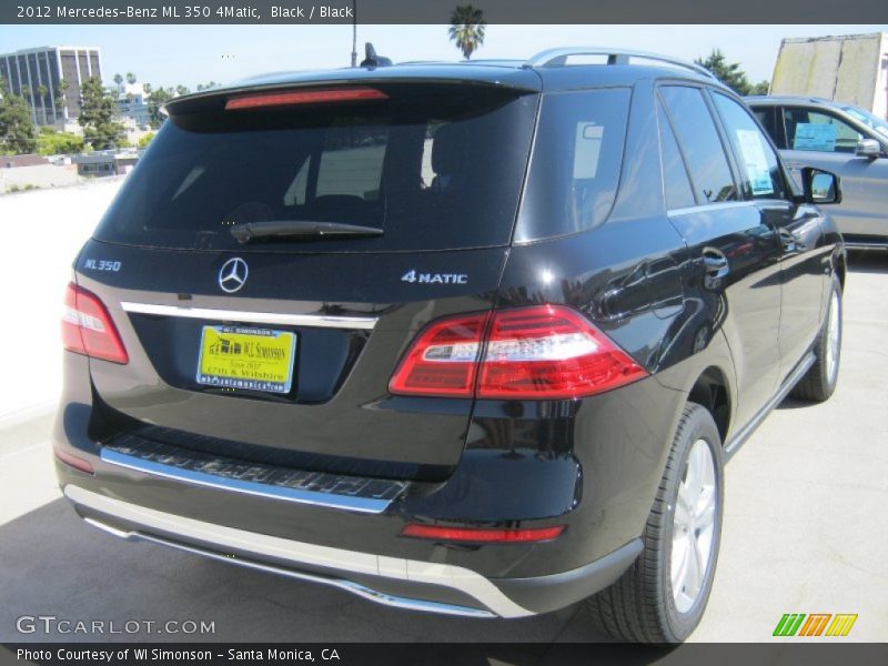 Black / Black 2012 Mercedes-Benz ML 350 4Matic