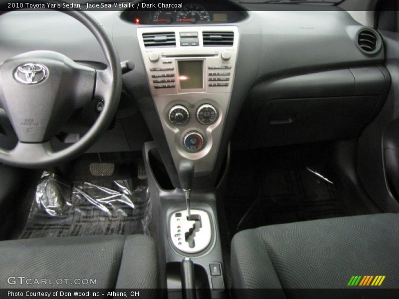 Jade Sea Metallic / Dark Charcoal 2010 Toyota Yaris Sedan