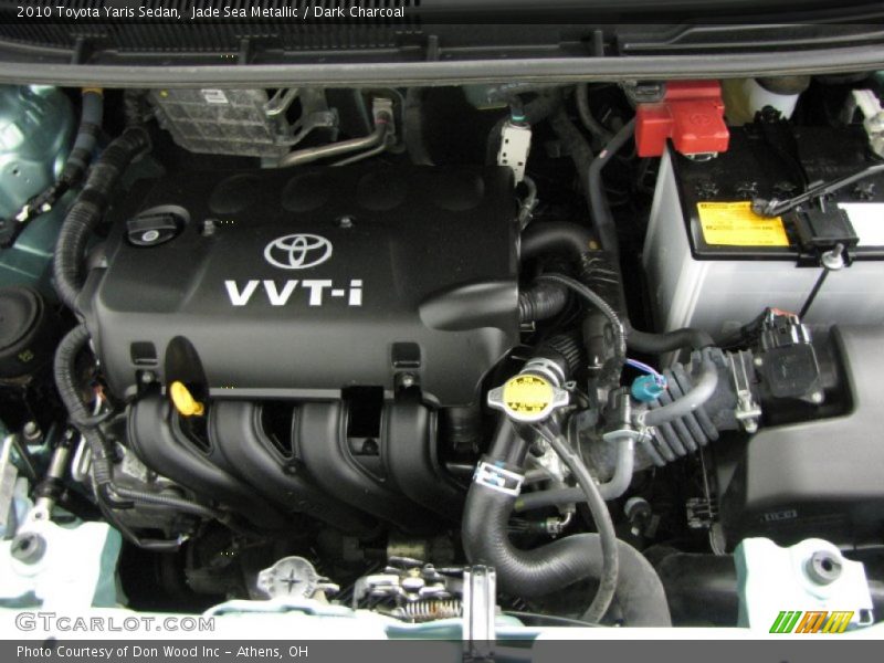 Jade Sea Metallic / Dark Charcoal 2010 Toyota Yaris Sedan