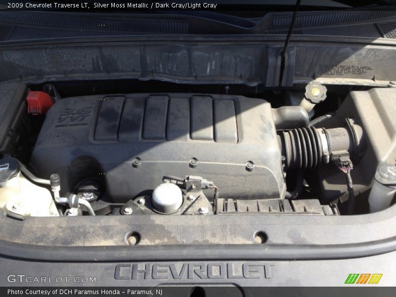 Silver Moss Metallic / Dark Gray/Light Gray 2009 Chevrolet Traverse LT