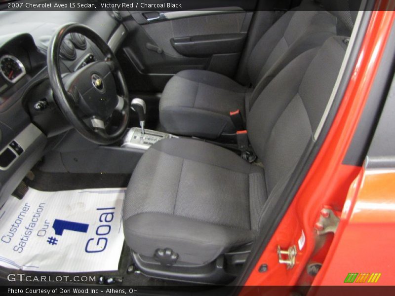 Victory Red / Charcoal Black 2007 Chevrolet Aveo LS Sedan