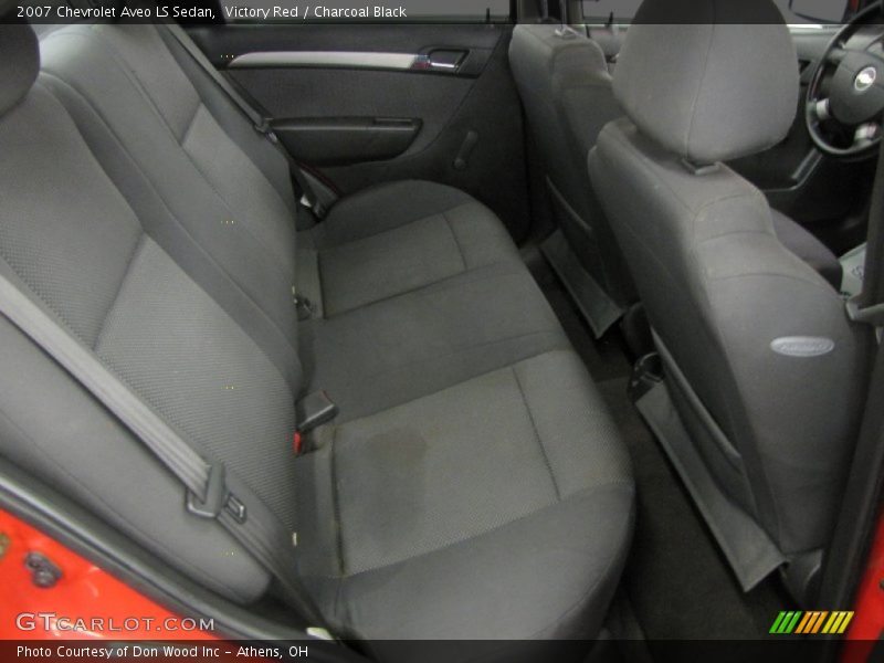 Victory Red / Charcoal Black 2007 Chevrolet Aveo LS Sedan
