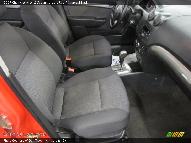 Victory Red / Charcoal Black 2007 Chevrolet Aveo LS Sedan